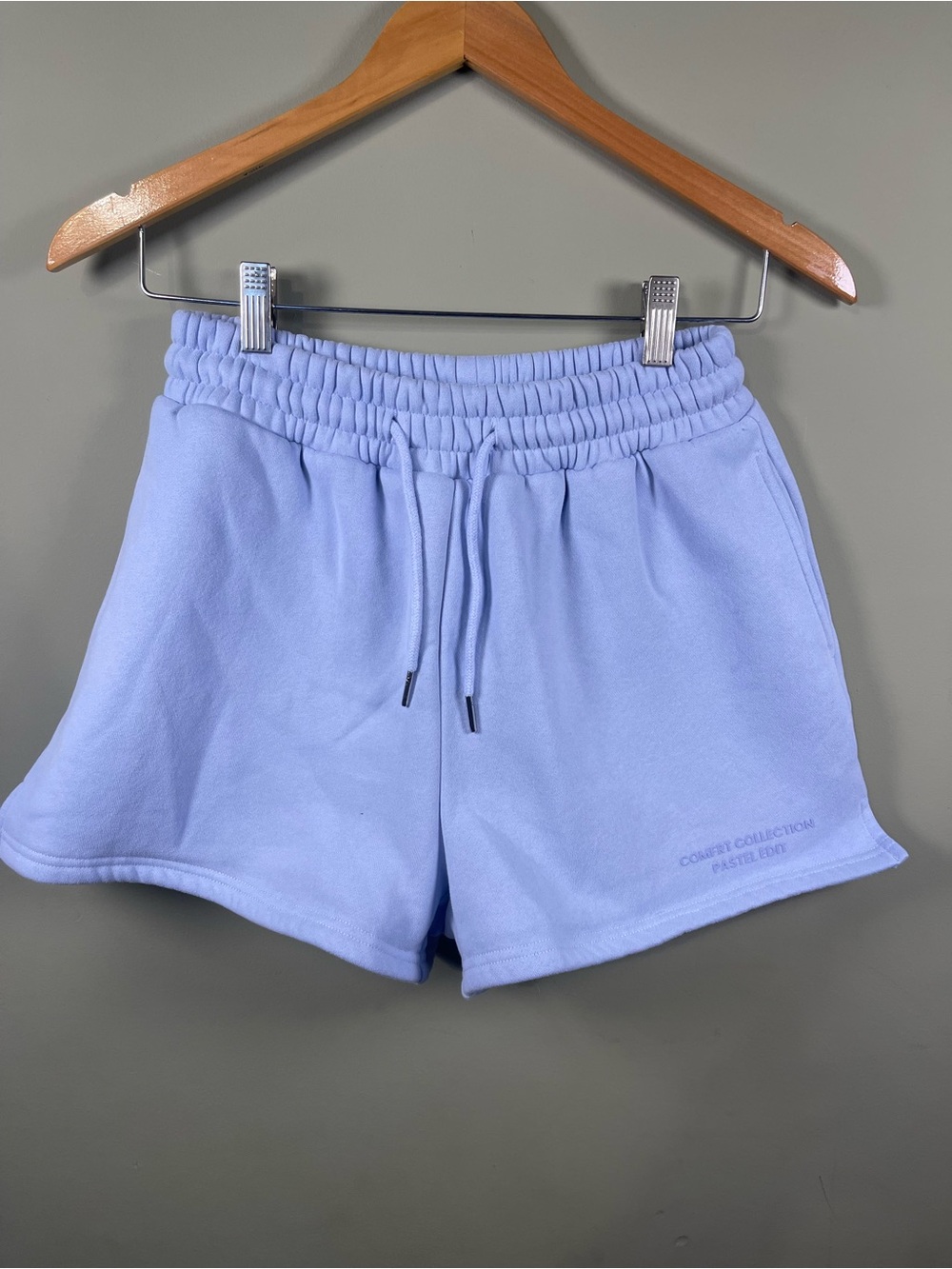 Comfort Collection Pastel Blue Athletic Lounge Shorts - Picture 2 of 6